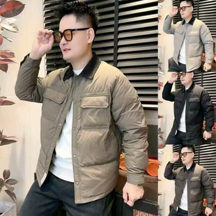 老钱风冬季新款翻领棉服男士时尚高级感百搭潮流外套轻奢气质休闲