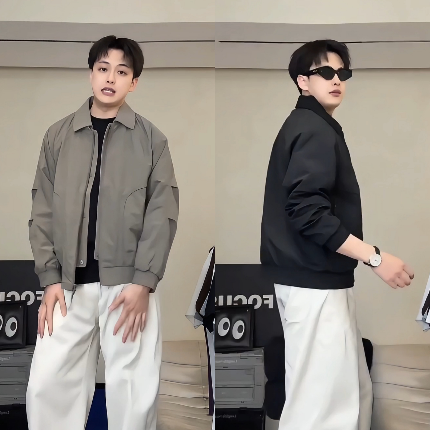 酷帅休闲风翻领夹克男士春季高级感百搭户外工装外套时尚都市男装