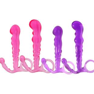 Sexy Clear Crystal Jelly Male Anal Plug Prostate Massager An