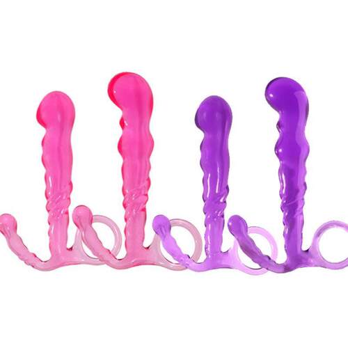 Sexy Clear Crystal Jelly Male Anal Plug Prostate Massager An