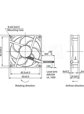 现货9WL091PJ0012VTLL0.42A5000rpm4129225PWM调速直流风扇