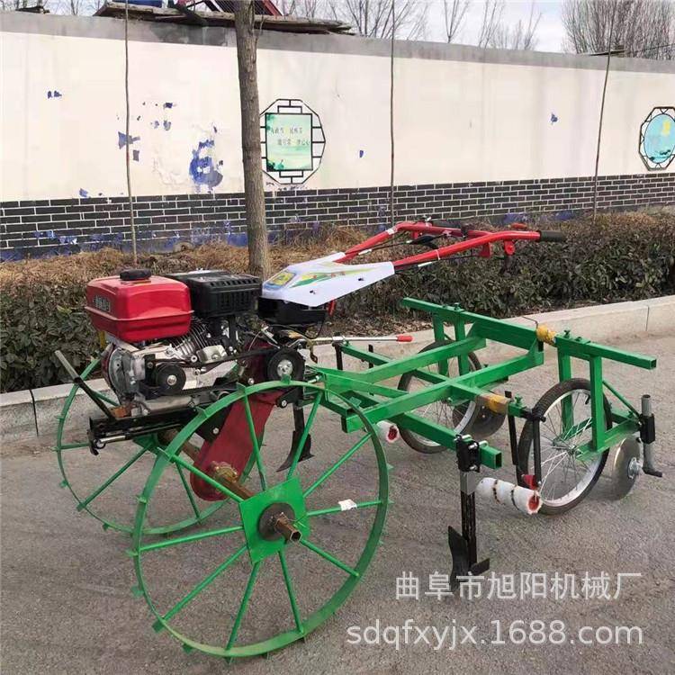 汽油自走式覆膜机花生大姜地瓜土豆地膜覆盖机农用手扶地膜机