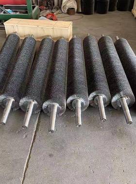 直供镀铜钢辊打磨光钢丝刷辊工业机械抛光LCH毛刷清钢丝板抛洗钢