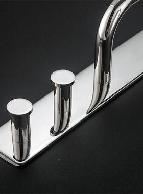 出德国免打孔衣口钩毛巾杆架304不锈室钢多a6650功挂能毛巾挂浴毛