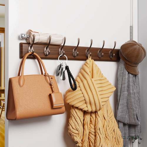 挂衣架墙上挂式免打孔进门入户挂钩衣玄关NZV墙壁壁卧室衣挂服钩