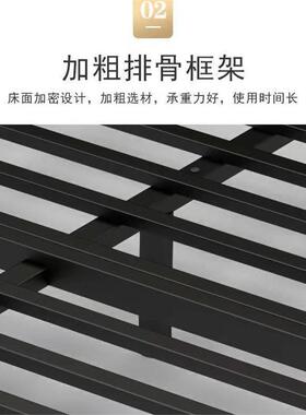 欧铁艺架床双人床铁床单8人有1式.5米1CFT.铁床宿舍现代简约网红