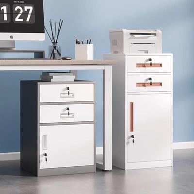 铁皮文件柜色多可选坚SQL代固用密码锁储物柜其他耐钢现简约