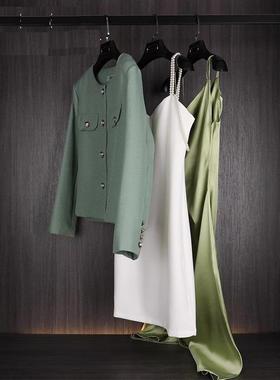 板衣间衣服样帽间软装饰简约品现代绿色主题软QCL装摆件