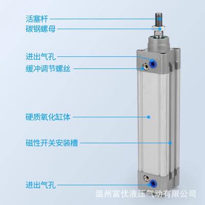 DNC标准气缸亚德客型SE带174磁大推力32/4/5/3/80/10006/0125全规