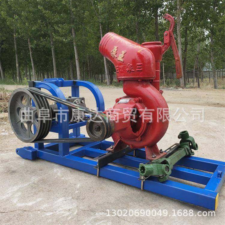 柴油机带动抽抽水泵SDA移动式排水泵混流水排泵工地抽水淤泥排水