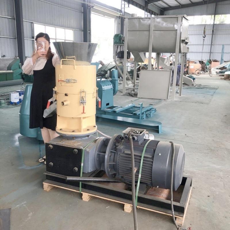 生颗6069880物质壳制粒设机备圆木树枝锯末造粒竹屑刨花稻燃料粒