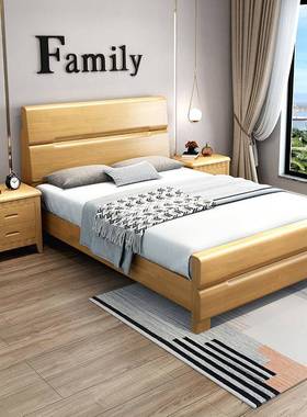 老1人1.F967795T35米硬板床户型90c小m工厂新品实木单人架床1.2米