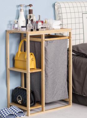 脏衣服收纳衣架物架卫生浴室收纳间架脏篮篓WJP竹加置布款