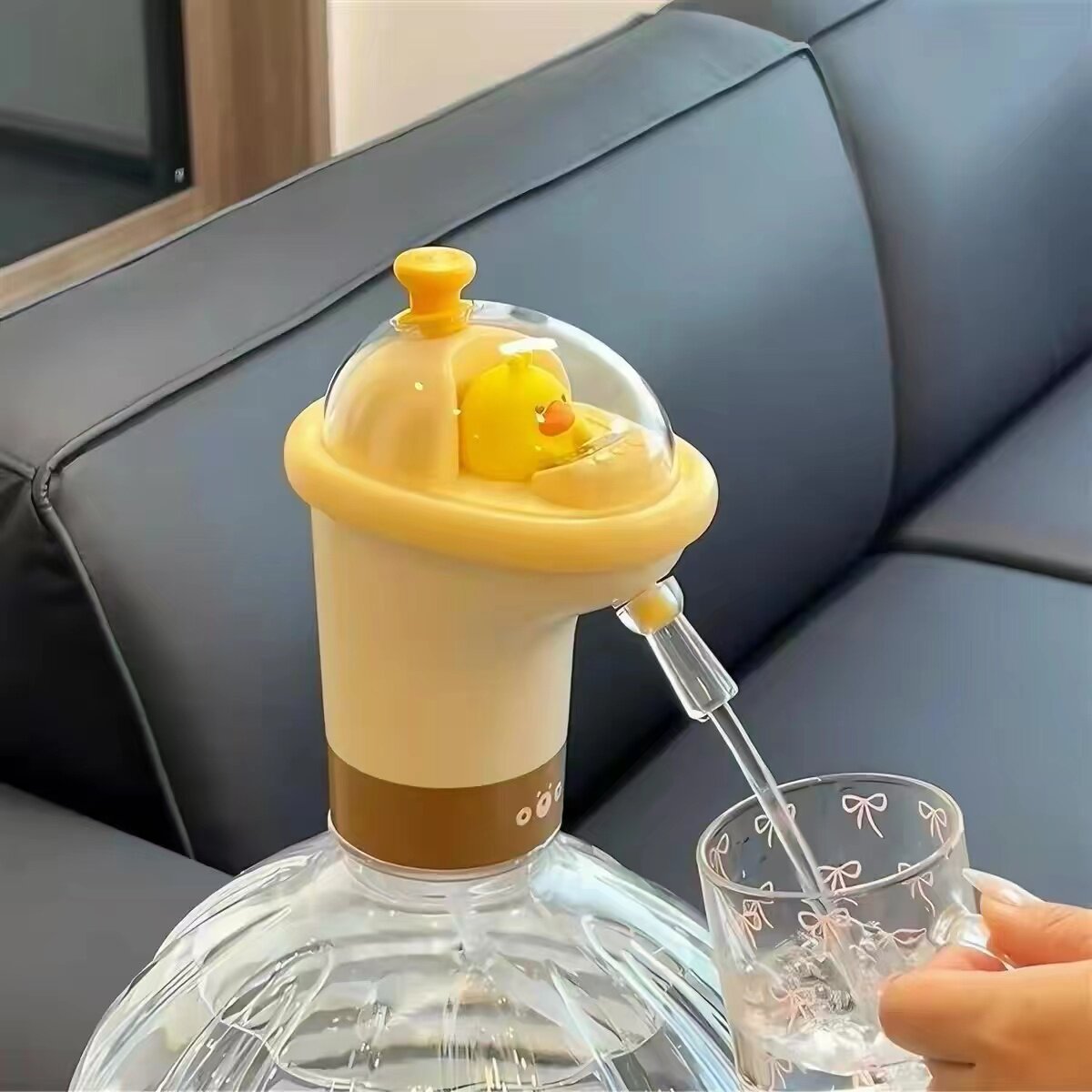 小黄鸭桶装水抽水器矿泉水大桶