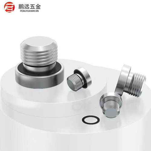 304不锈钢内六角带ED圈密封堵头 法兰面油塞闷头G1分2分3分4分1/2