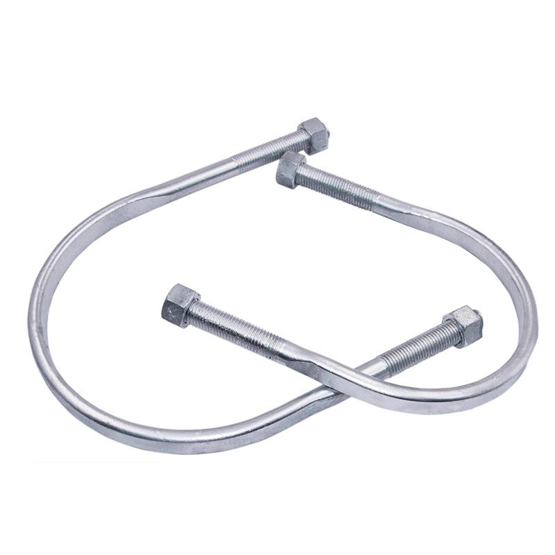 电力热镀锌U型抱箍  电线杆卡箍扁铁电力金具水泥杆路灯固定管卡