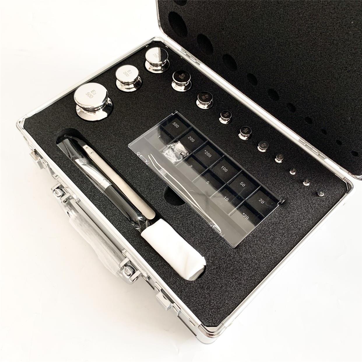 E2等级不锈钢砝码组合套装1MG-200G/1mg-500g砝码天平砝码e2无磁