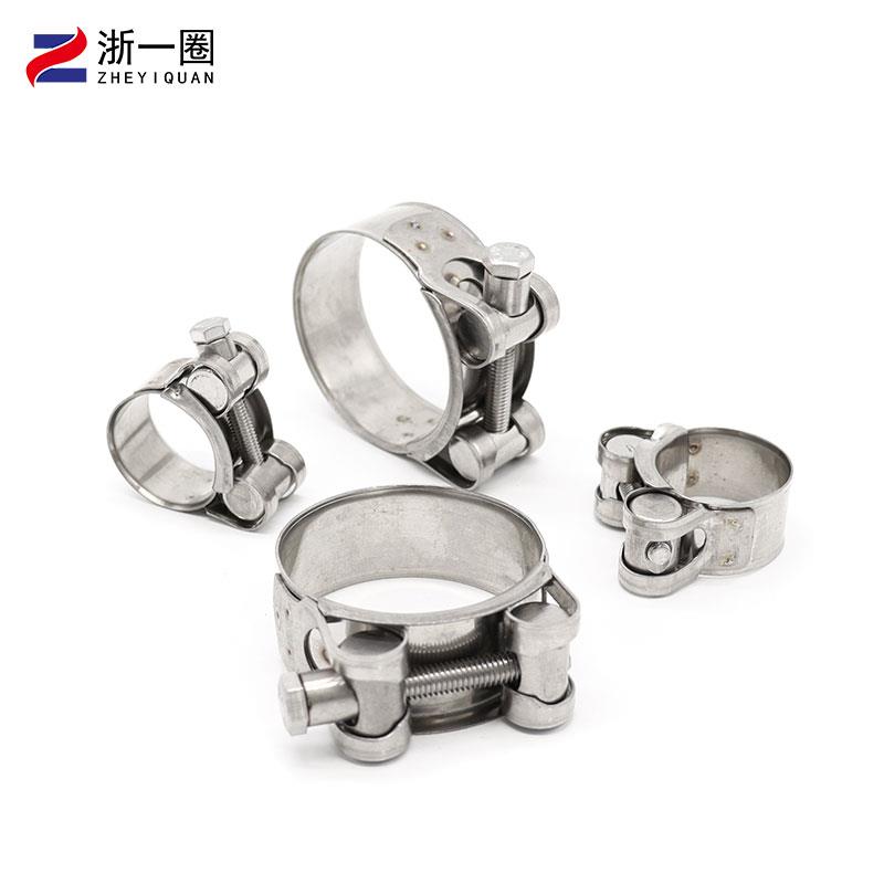201不锈钢强力卡箍加厚管箍欧式抱箍油管管卡固定管夹加强型喉箍