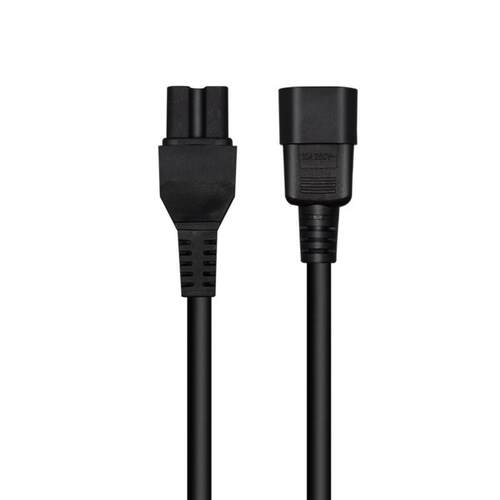 IEC320C14转C15带凹槽电源延长线品字公头转母头PDU/UPS转换线2米