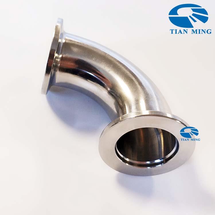 304KF真空弯头90度真空弯头卡箍卡盘式法兰真空支架KF10-KF160