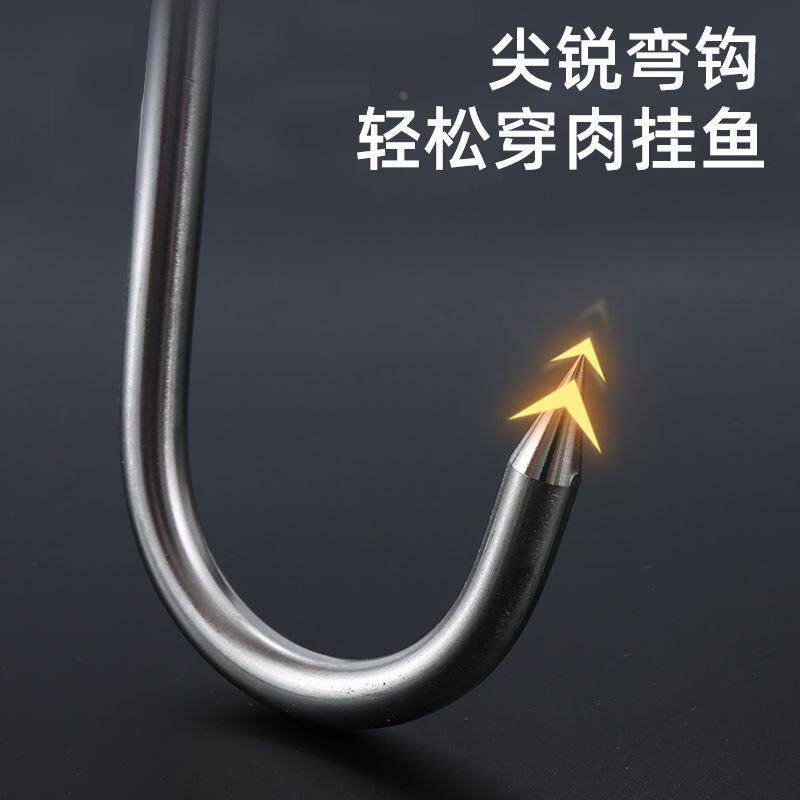 不锈钢挂肉钩特粗屠宰厂挂白条猪肉钩冷库牛肉钩商场卖肉钩子S钩