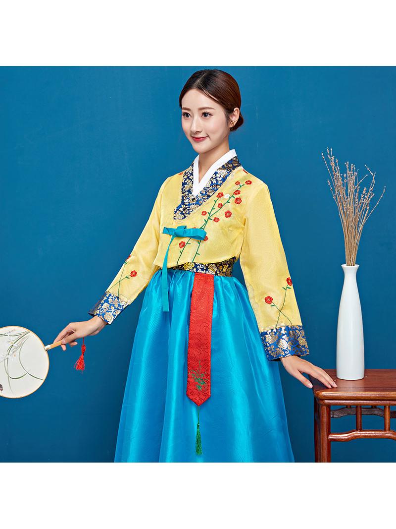 朝鲜舞蹈服装韩服朝鲜族成人演出服民族服舞蹈服表演服年会演出服-封面
