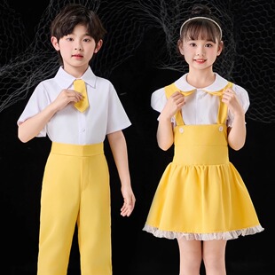 元旦儿童演出服小学生合唱朗诵比赛幼儿园毕业照班服啦啦队表演服