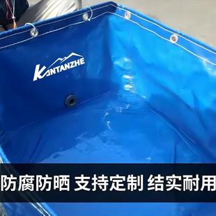 帆布鱼池防水布专用养殖黄鳝帆布池养鱼水箱加厚刀刮布全套蓄水池