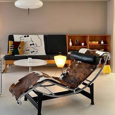 柯布西耶lc4躺椅午休设计师沙发椅中古风覆古办公室阳台懒人椅子