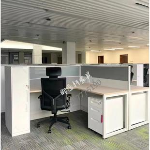 钢制屏风卡位办公桌铁皮员工组合折叠床午休床钢屏风职员办公家具