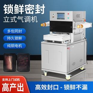气调机气调保鲜包装 立式 机全自动真空充氮冷鲜肉封口机熟食锁鲜盒