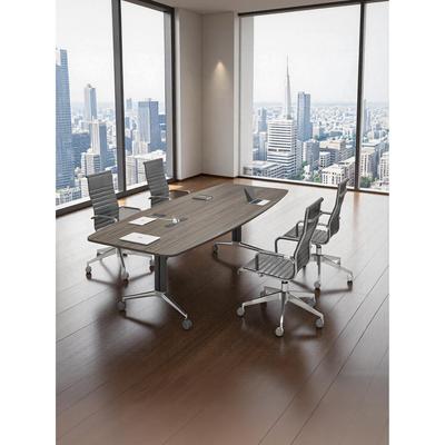 可移动培训桌多功能长条桌折叠会议室桌椅组合1.8米带轮会议桌子