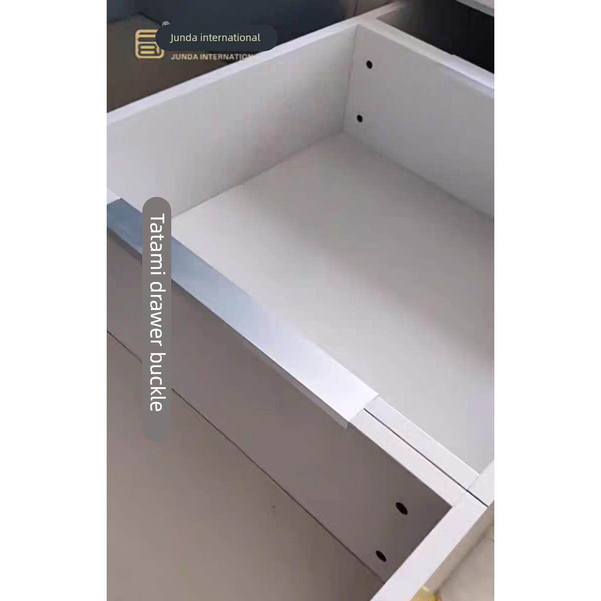 榻榻米抽屉连接件卡扣36厚两个抽屉用连接件U型条金属卡扣10厘米