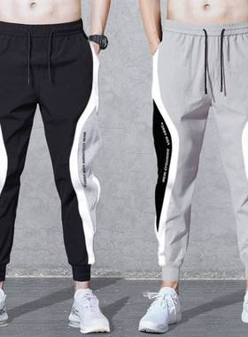 2025men clothes束脚裤男大码运动宽松裤子青年长裤百搭灰色裤子