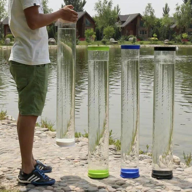 热销加厚大口鱼缸圆柱形鱼缸PC材质超高大调漂桶测漂器垂钓鱼缸渔