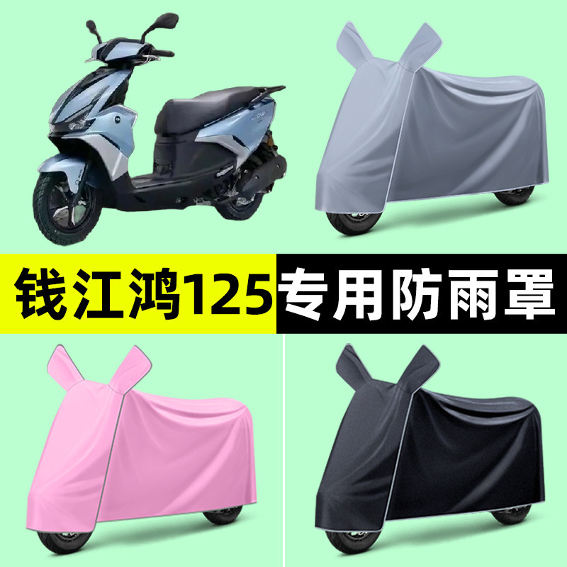 钱江鸿125踏板摩托车专用车衣车罩防晒防雨罩2024改装饰配件大全
