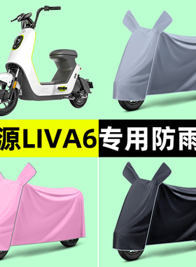 绿源liva6电瓶车电动车专用车衣车罩防晒防雨罩2024改装装饰配件