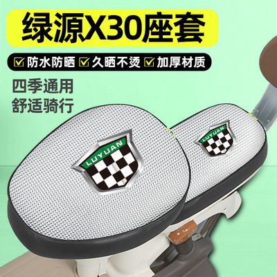 适用【绿源X30】电动车座套