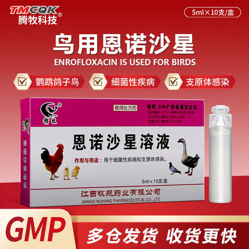 恩诺沙星鸽药玄凤鹦鹉鸟常备药