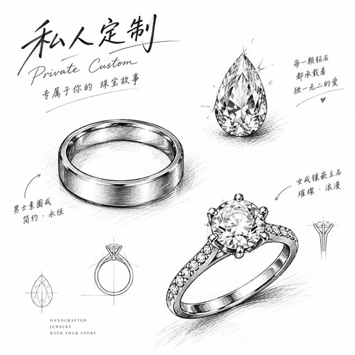 来图定制纯银镶嵌戒托手工首饰