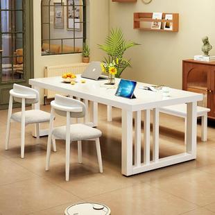 全实木大板书桌去客厅化亲子桌书房办公电脑桌书法桌多人培训桌椅