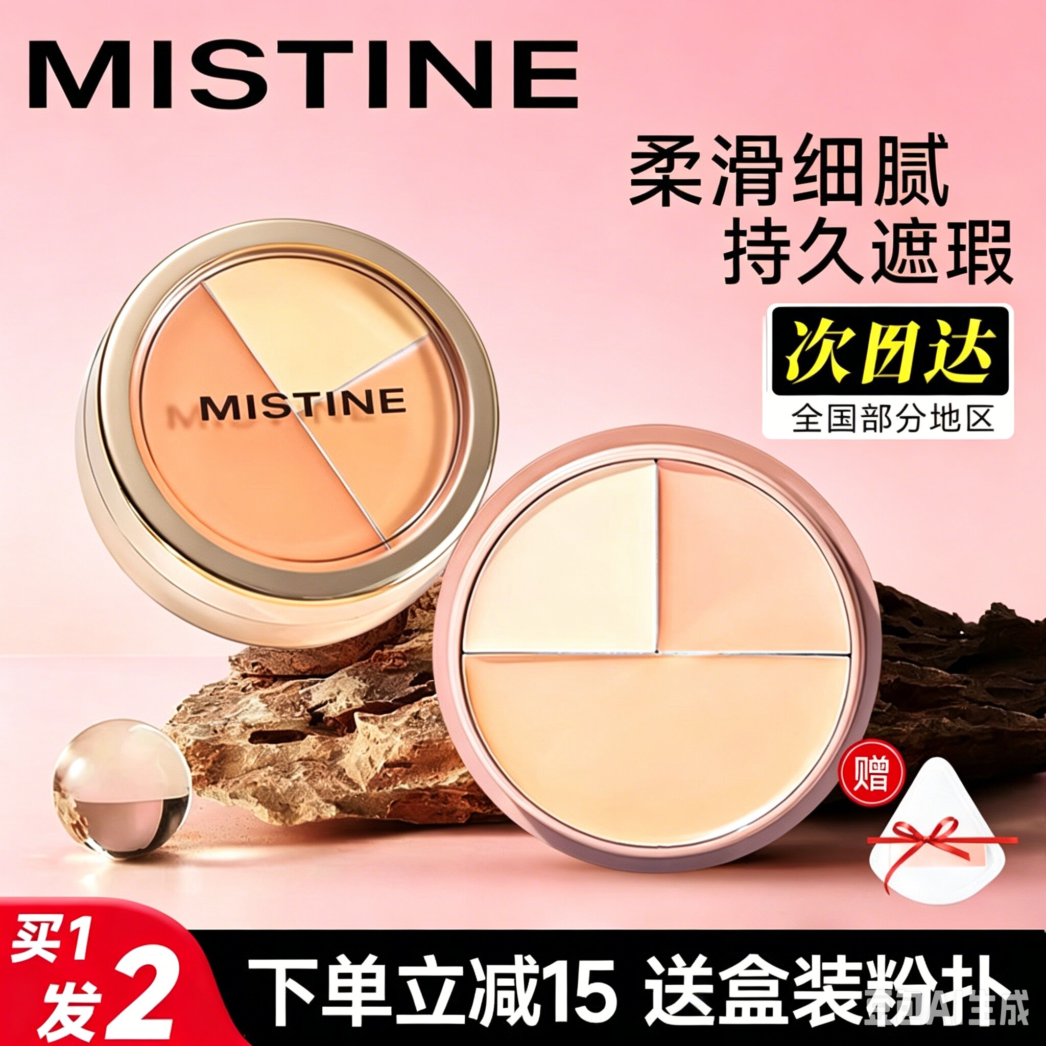 蜜丝婷遮瑕膏三色遮盖斑点脸部黑眼圈纹身高光提亮官方旗舰店正品