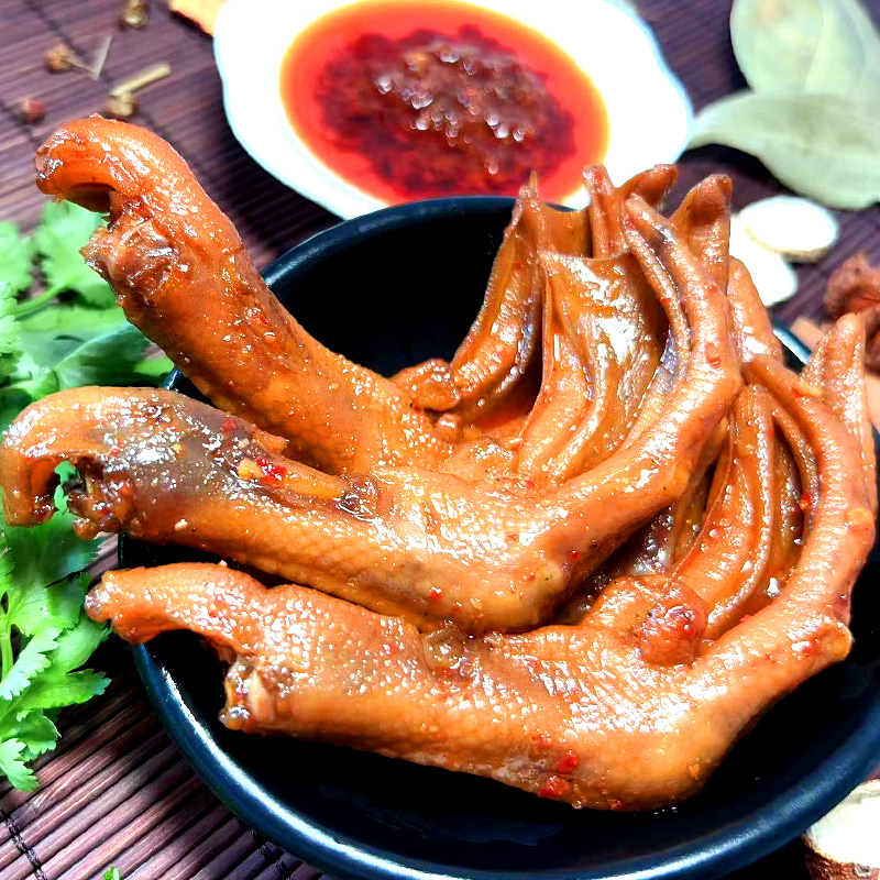 湖南特产香辣卤鸭爪鸭掌休闲零食卤菜熟食麻辣鸭脚湖南邵阳特产