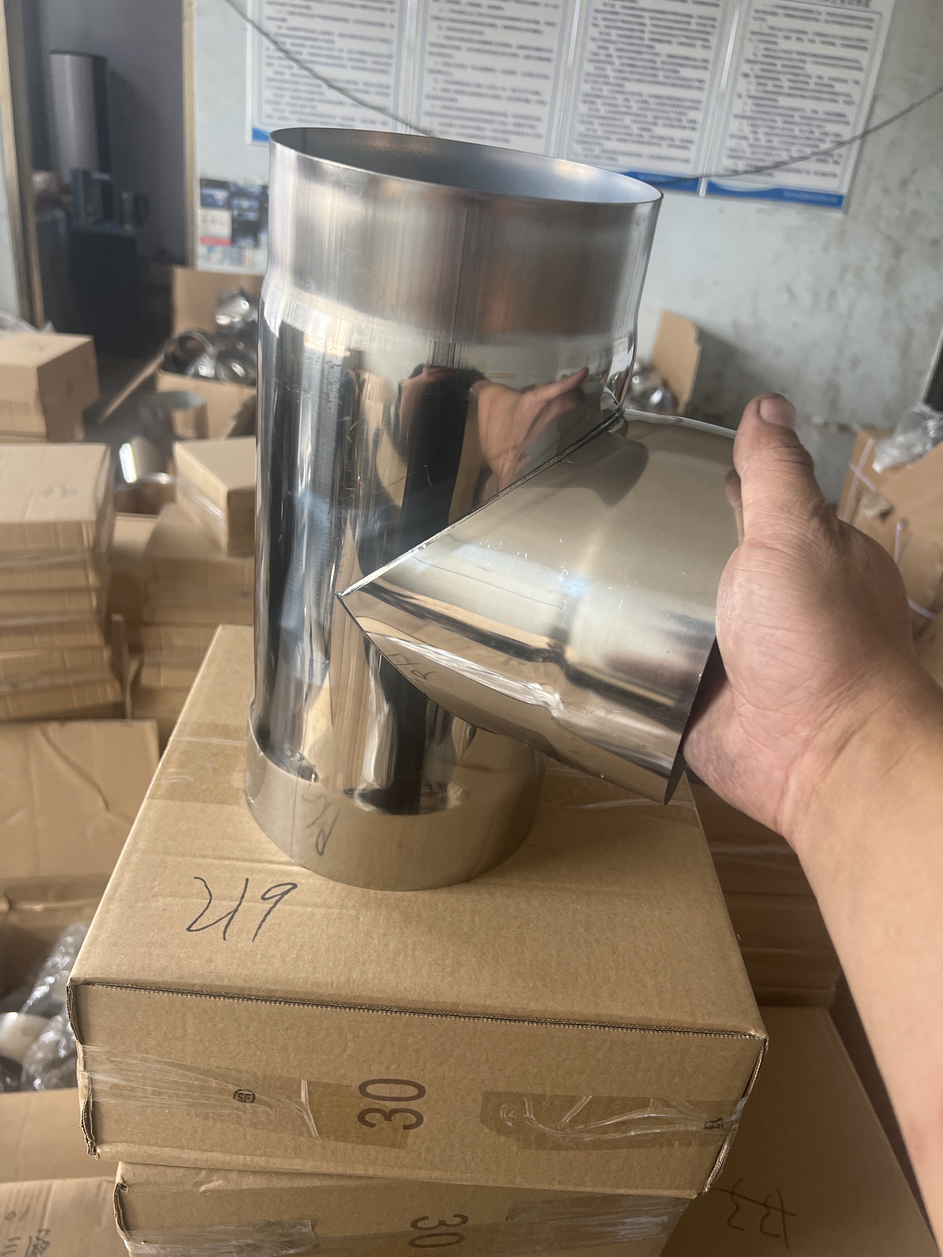 不锈钢三通加厚柴火灶烟囱管油烟机烟筒管锅炉筒子土灶风管三通