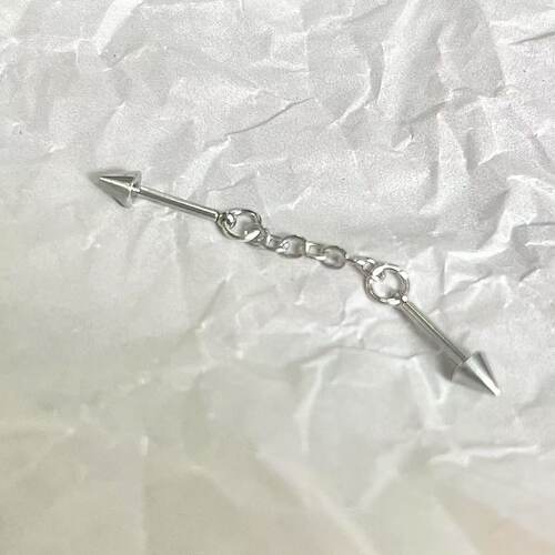 简约小众解构耳桥钉钛钢