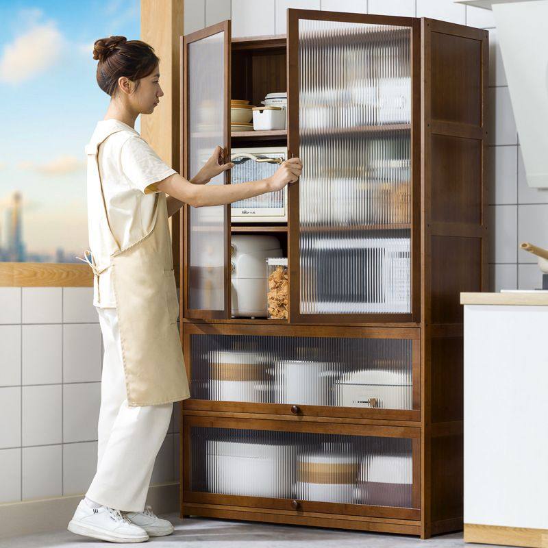 厨房置物架落地多层储物柜微波炉多功能柜烤箱柜置收纳物边餐碗柜,厨房/烹饪用具,微波炉置物架,淘宝优惠券,粉丝福利购,淘宝优惠卷