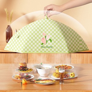 I加厚铝箔饭桌防尘罩盖菜 保温菜罩折叠家用冬天餐桌罩饭菜罩新款