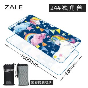 沙滩巾运动印花细微I纤维快干亲肤沙滩大毛巾浴 zale海滩创意个性