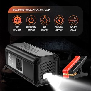 車載充氣泵數(shù)顯便攜式 新品 應(yīng)急電動(dòng)輪胎充氣多R功能隨車汽車充氣
