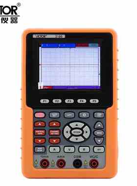 胜利仪器VC2100单通道数字彩色示波器 便携示波表100MHZ带宽